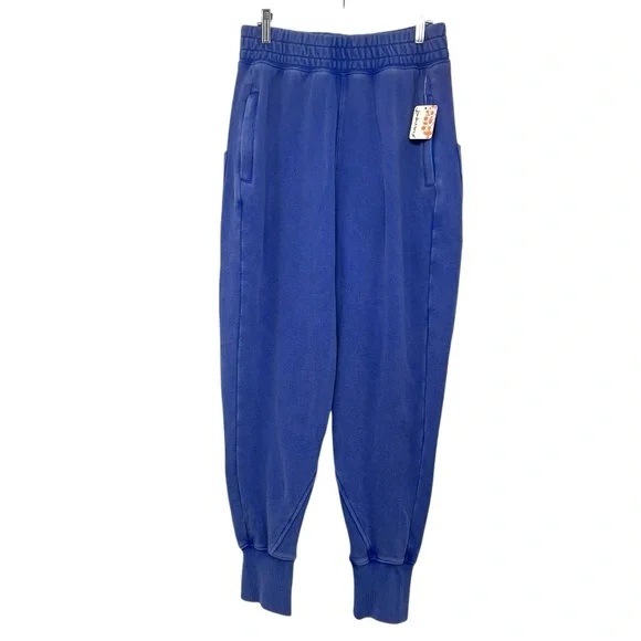Free People Movement NWT June Bug Aquamarine Blue Slouch Sweatpants Women Small - Picture 6 of 16